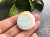 ULTRA RARE Japanese XXL Ohajiki Milk Glass and yellow