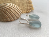 Ocean Waves - Grey Seaham Sea Glass Earrings