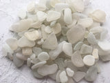 500g Scottish Sea Glass White - Jewelry and Craft Mix Display Pieces