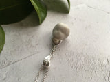 Frozen Charlotte Head Necklace, Sterling Silver Seaham Beach Found