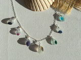Multi Rainbow Necklace - Seaham sea glass Rainbow necklace